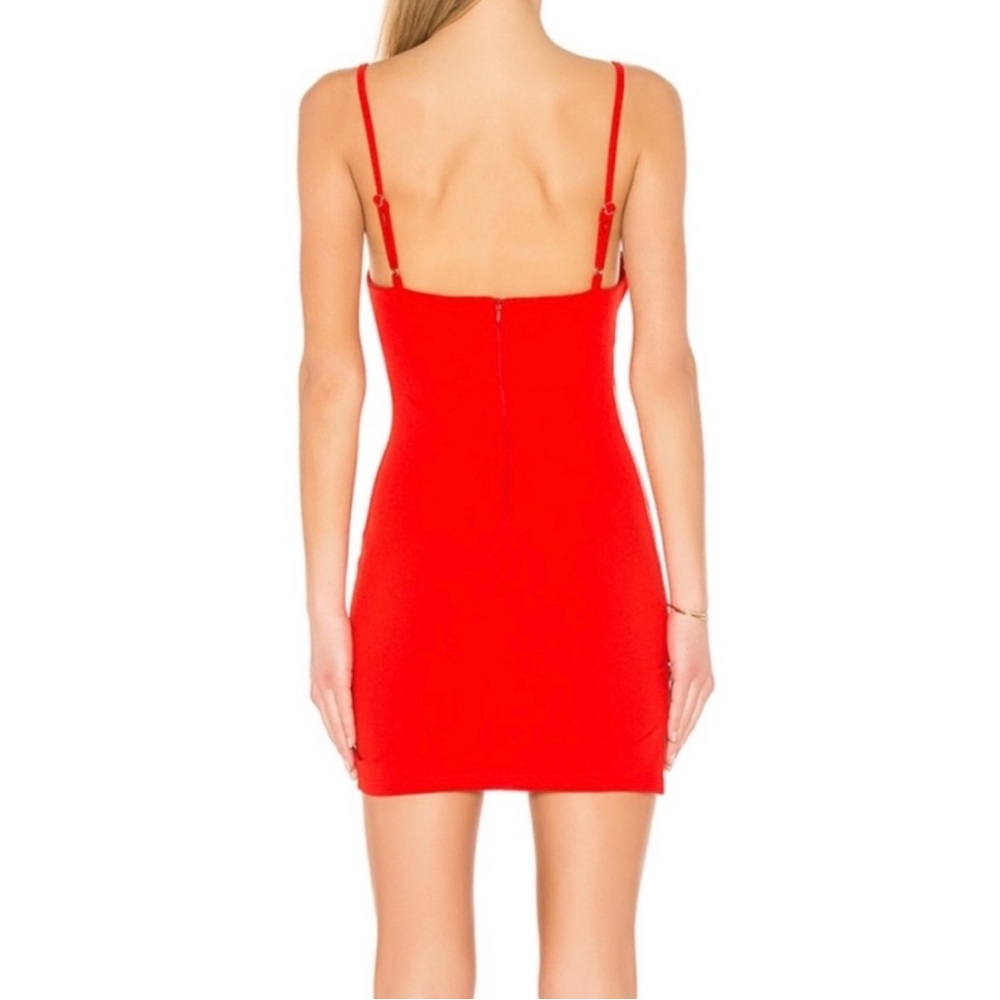 Red Sleeveless Mini Dress - Picture 2 of 3